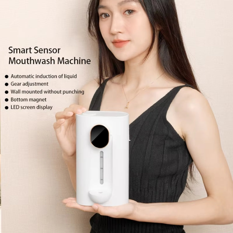 540ml  Automatic Mouthwash Dispenser 3 Levels Quantitative with 2 Magnetic Cups(Black) - Soap Dispenser by PMc TechLife | Online Shopping South Africa | PMc TechLife | Buy Now Pay Later Mobicred