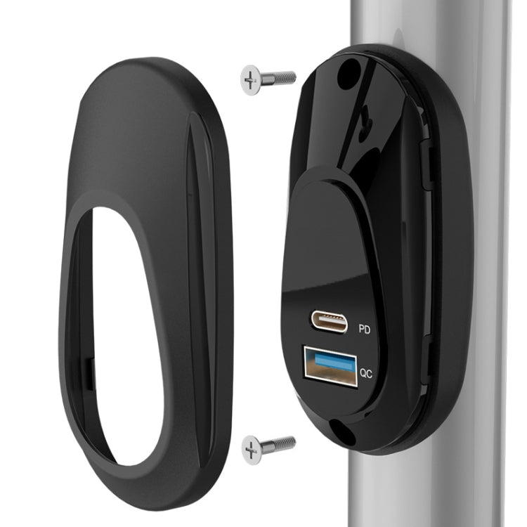 12-24V Bus Handlebar Installed USB Fast Charging Charger, Specifications: 2U QC+QC - DIY Modified Charger by PMC Jewellery | Online Shopping South Africa | PMC Jewellery | Buy Now Pay Later Mobicred