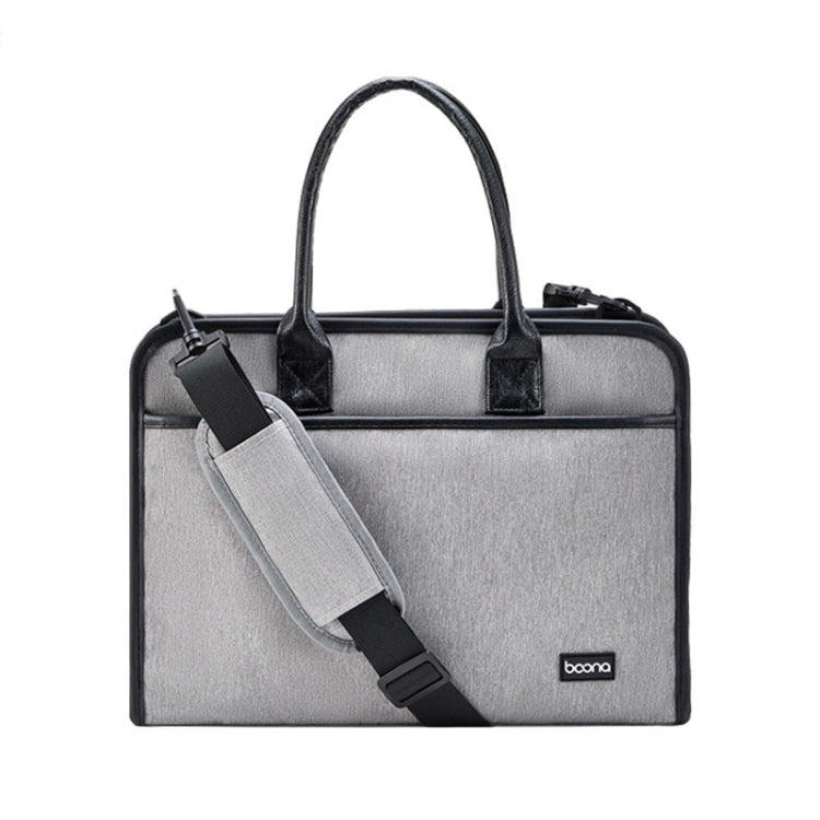 Baona BN-I009 14-inch Large-capacity Shock-absorbing And Wear-resistant Laptop Bag(Gray) - free shipping - PMC Jewellery - Order now!