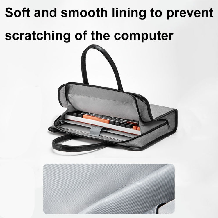 Baona BN-I009 14-inch Large-capacity Shock-absorbing And Wear-resistant Laptop Bag(Black) - free shipping - PMC Jewellery - Order now!