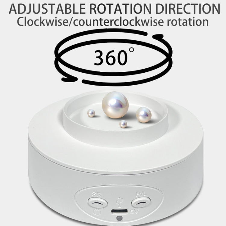 Intelligent Electric Roundabout 360 Degree Rotating Disc Table Live Shooting Video Props(White) -  by PMC TechLife | Online Shopping South Africa | PMC TechLife | Buy Now Pay Later Mobicred