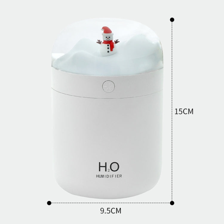 500ml Snowman Humidifier USB Desktop Large Capacity Colorful Ambient Light Air Humidifier(Pink) - free shipping - PMC TechLife - Order now!