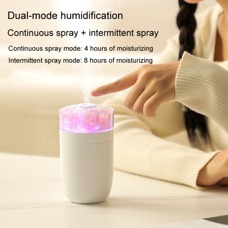 230ml Flower Air Humidifier USB Home Car Aroma Humidifier With Colorful Ambient Light(White) - free shipping - PMC TechLife - Order now!