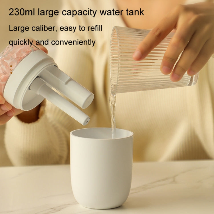 230ml Flower Air Humidifier USB Home Car Aroma Humidifier With Colorful Ambient Light(White) - free shipping - PMC TechLife - Order now!