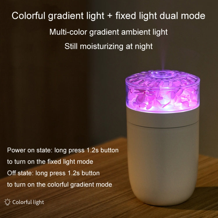 230ml Flower Air Humidifier USB Home Car Aroma Humidifier With Colorful Ambient Light(Pink) - free shipping - PMC TechLife - Order now!
