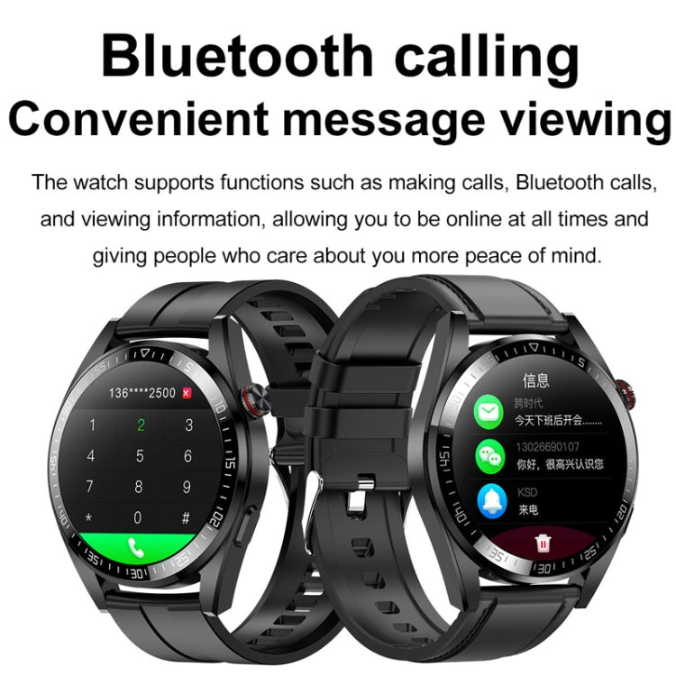 1.43 inch AMOLED Screen Smartwatch Heart Rate Blood Pressure Monitoring Bluetooth Talking Sports Watch, Color: Silver Orange Silicone Strap - Smart Watches by PMC TechLife | Online Shopping South Africa | PMC TechLife | Buy Now Pay Later Mobicred