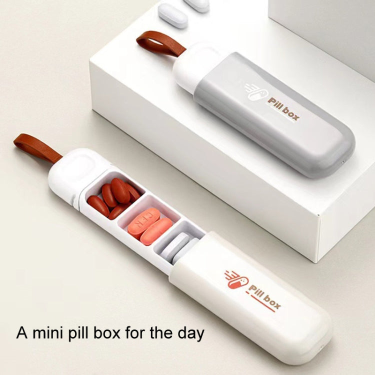 Portable Mini 3 Grids Pill Box Travel Sealed Moisture-proof Medicine Dispenser Pill Storage Box(White) - free shipping - PMC TechLife - Order now!
