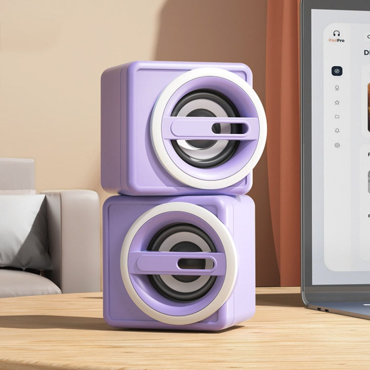 K1 Mini Desktop Computer Wired Speakers USB Subwoofer Speaker, Color: Light Edition Purple - free shipping - PMC TechLife - Order now!