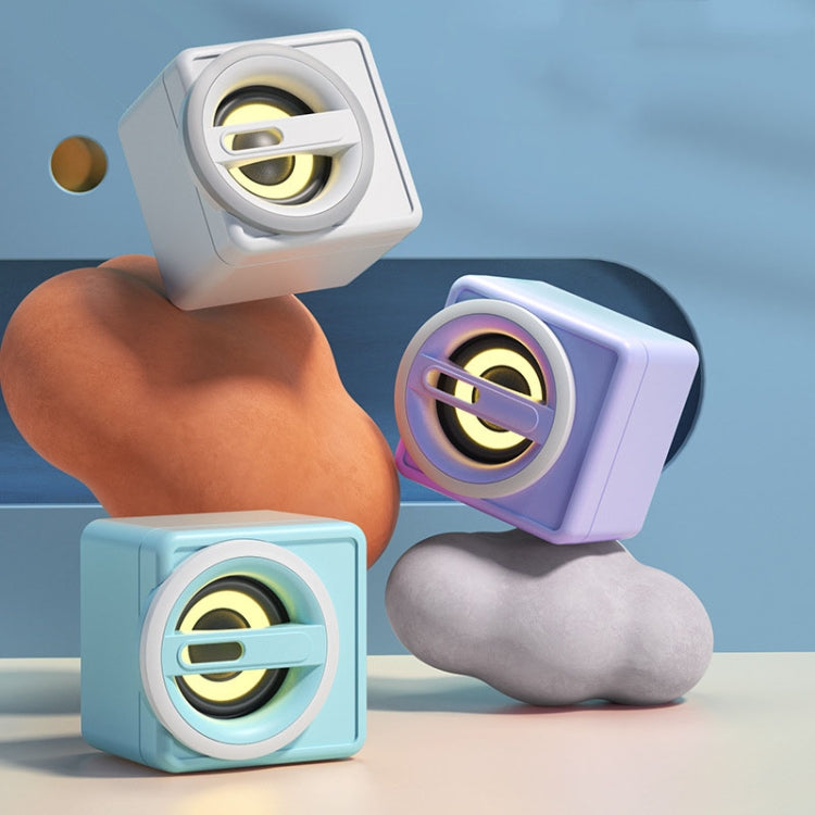 K1 Mini Desktop Computer Wired Speakers USB Subwoofer Speaker, Color: Light Edition Light Blue -  by PMC TechLife | Online Shopping South Africa | PMC TechLife | Buy Now Pay Later Mobicred