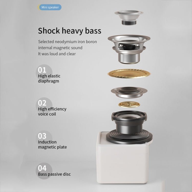 K1 Mini Desktop Computer Wired Speakers USB Subwoofer Speaker, Color: Light Edition White -  by PMC TechLife | Online Shopping South Africa | PMC TechLife | Buy Now Pay Later Mobicred