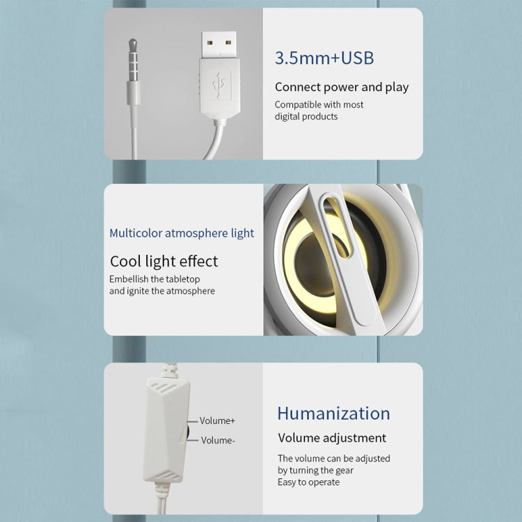 K1 Mini Desktop Computer Wired Speakers USB Subwoofer Speaker, Color: Light Edition Purple - free shipping - PMC TechLife - Order now!