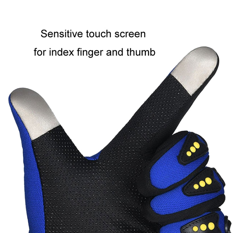 Motorcycle Gloves Men Riding Racing Anti-Slip Hard Shell Outdoor Full Finger Touchscreen Gloves, Size: Average(Red) - Locomotive Gloves by PMC TechLife | Online Shopping South Africa | PMC TechLife | Buy Now Pay Later Mobicred