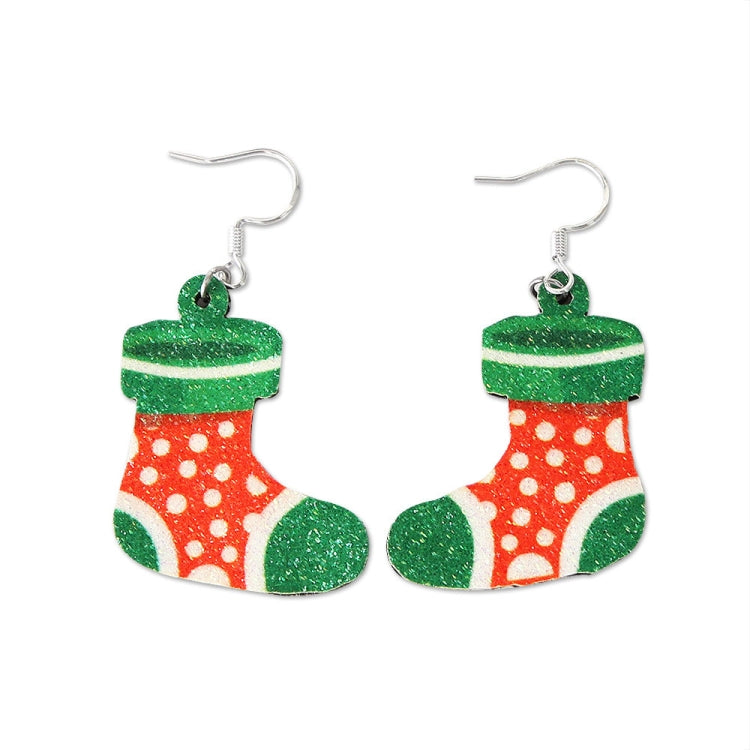 Christmas Element Cartoon Decoration Earrings Shiny Earrings, Spec: Sock - free shipping - PMc TechLife - Order now!