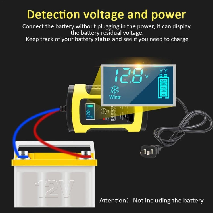 Anhtczyx 12V 6A  4Ah-100Ah Motorcycle Car Pulse Repair Charger With LCD Display(AU Plug) - Battery Charger by Anhtczyx | Online Shopping South Africa | PMC Jewellery | Buy Now Pay Later Mobicred