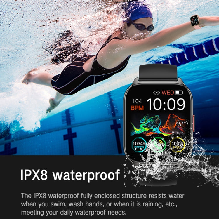 Blood Oxygen / Sleep / Heart Rate Health Monitoring Smart Watch Square Sports Watch(Silver Gray) - Smart Watches by PMC TechLife | Online Shopping South Africa | PMC TechLife | Buy Now Pay Later Mobicred