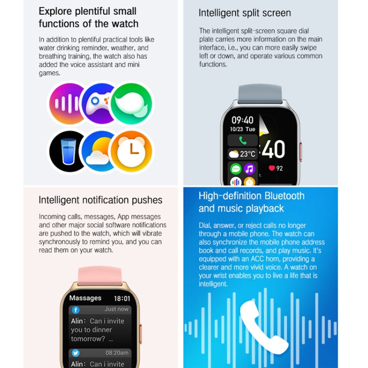 Blood Oxygen / Sleep / Heart Rate Health Monitoring Smart Watch Square Sports Watch(Black) - Smart Watches by PMC TechLife | Online Shopping South Africa | PMC TechLife | Buy Now Pay Later Mobicred