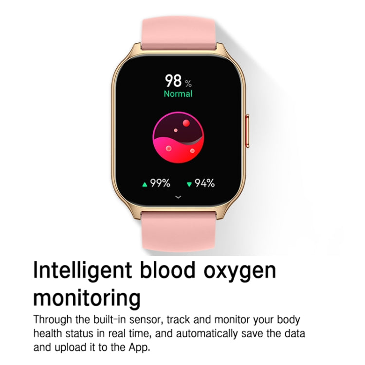 Blood Oxygen / Sleep / Heart Rate Health Monitoring Smart Watch Square Sports Watch(Black) - Smart Watches by PMC TechLife | Online Shopping South Africa | PMC TechLife | Buy Now Pay Later Mobicred