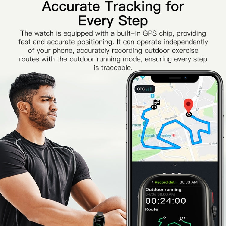 Sports Smart Watch 2.06 Inch Ultra HD AMOLED Screen Bluetooth Talking Watch(White) - Smart Watches by PMC TechLife | Online Shopping South Africa | PMC TechLife | Buy Now Pay Later Mobicred