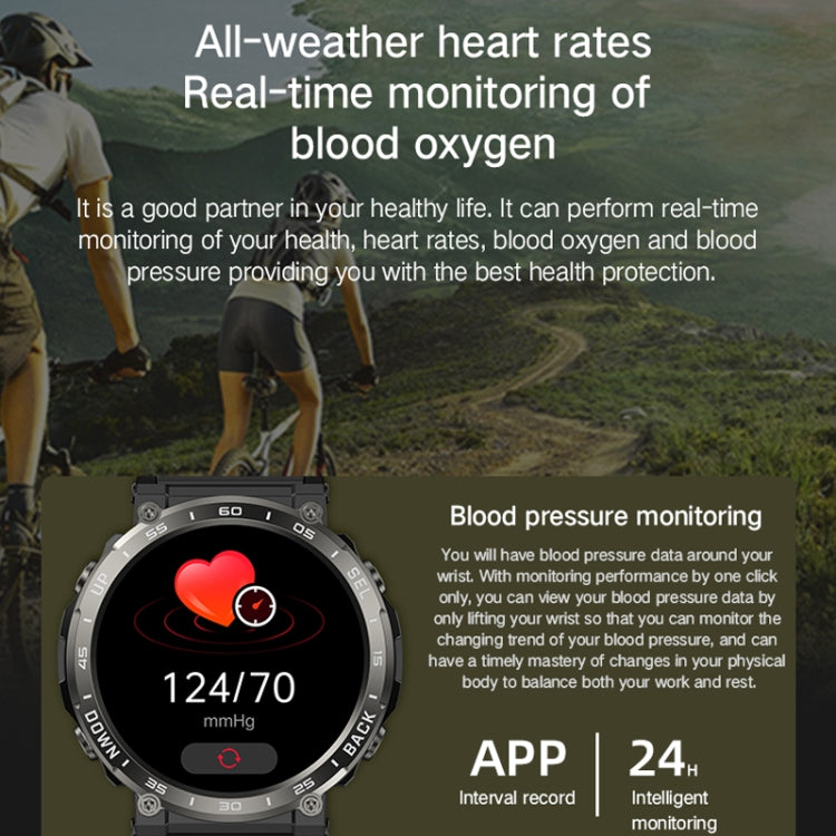 Bluetooth Talk Outdoor Pedometer Exercise Heart Rate Sleep Monitoring Smart Watch(Silver) - Smart Watches by PMC TechLife | Online Shopping South Africa | PMC TechLife | Buy Now Pay Later Mobicred