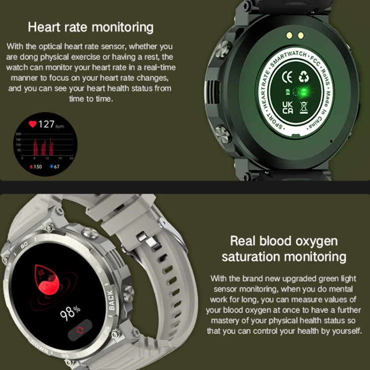 Bluetooth Talk Outdoor Pedometer Exercise Heart Rate Sleep Monitoring Smart Watch(Black) - Smart Watches by PMC TechLife | Online Shopping South Africa | PMC TechLife | Buy Now Pay Later Mobicred