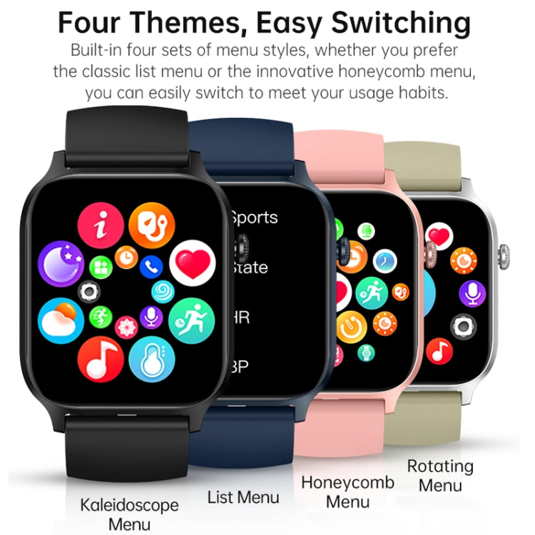 Bluetooth Talk HD Large Screen Heart Rate Oxygen Monitoring Multi-Sport Mode Smart Watch(Pink) - free shipping - PMC TechLife - Order now!