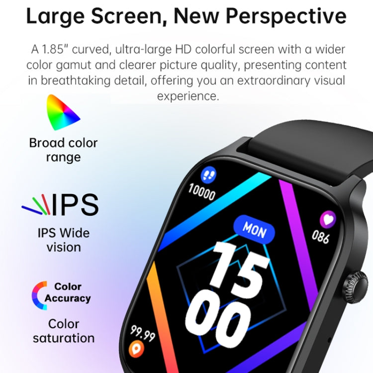 Bluetooth Talk HD Large Screen Heart Rate Oxygen Monitoring Multi-Sport Mode Smart Watch(Purple) - Smart Watches by PMC TechLife | Online Shopping South Africa | PMC TechLife | Buy Now Pay Later Mobicred