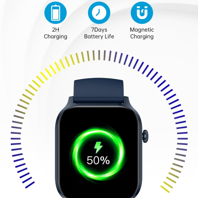 Bluetooth Talk HD Large Screen Heart Rate Oxygen Monitoring Multi-Sport Mode Smart Watch(Purple) - Smart Watches by PMC TechLife | Online Shopping South Africa | PMC TechLife | Buy Now Pay Later Mobicred