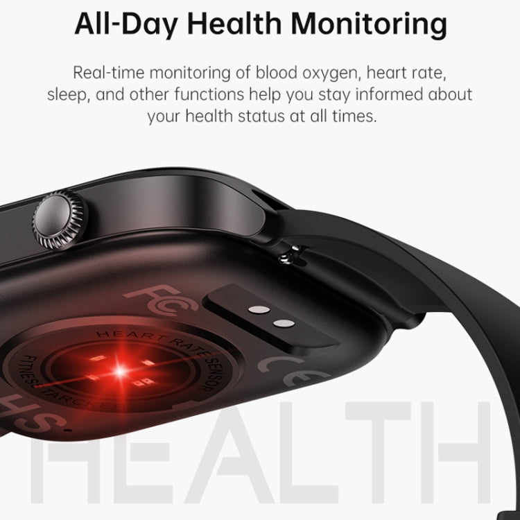 Bluetooth Talk HD Large Screen Heart Rate Oxygen Monitoring Multi-Sport Mode Smart Watch(Black) - Smart Watches by PMC TechLife | Online Shopping South Africa | PMC TechLife | Buy Now Pay Later Mobicred