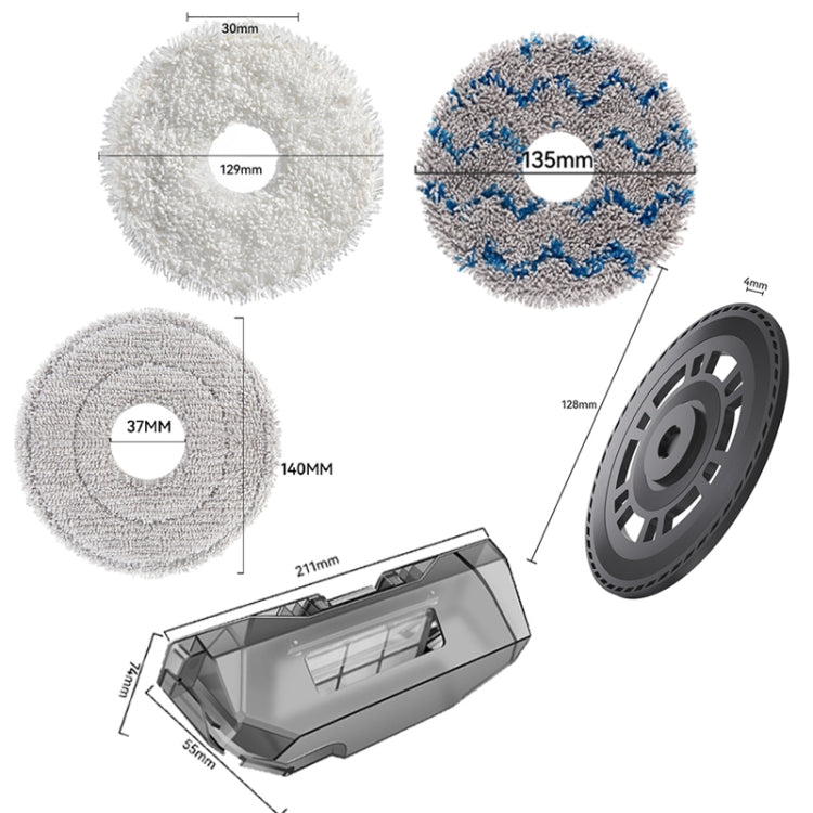For Dreame X40 / X40 Pro Robot Vacuum Replacement Brush Cover White - For Xiaomi Accessories by PMc TechLife | Online Shopping South Africa | PMc TechLife | Buy Now Pay Later Mobicred