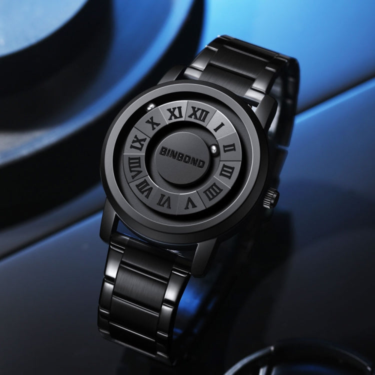 BINBOND B234 30m Waterproof Magnetic Suspension Watch, Color: Blue Steel-Blue - Metal Strap Watches by BINBOND | Online Shopping South Africa | PMC Jewellery | Buy Now Pay Later Mobicred