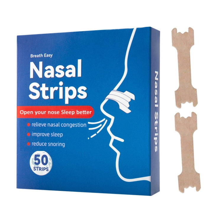 50pcs /Pack 66 X 19mm Nasal Strips To Improve Sleep, Reduce Snoring And Relieve Nose Congestion - free shipping - PMC TechLife - Order now!