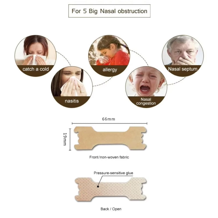 50pcs /Pack 66 X 19mm Nasal Strips To Improve Sleep, Reduce Snoring And Relieve Nose Congestion - free shipping - PMC TechLife - Order now!