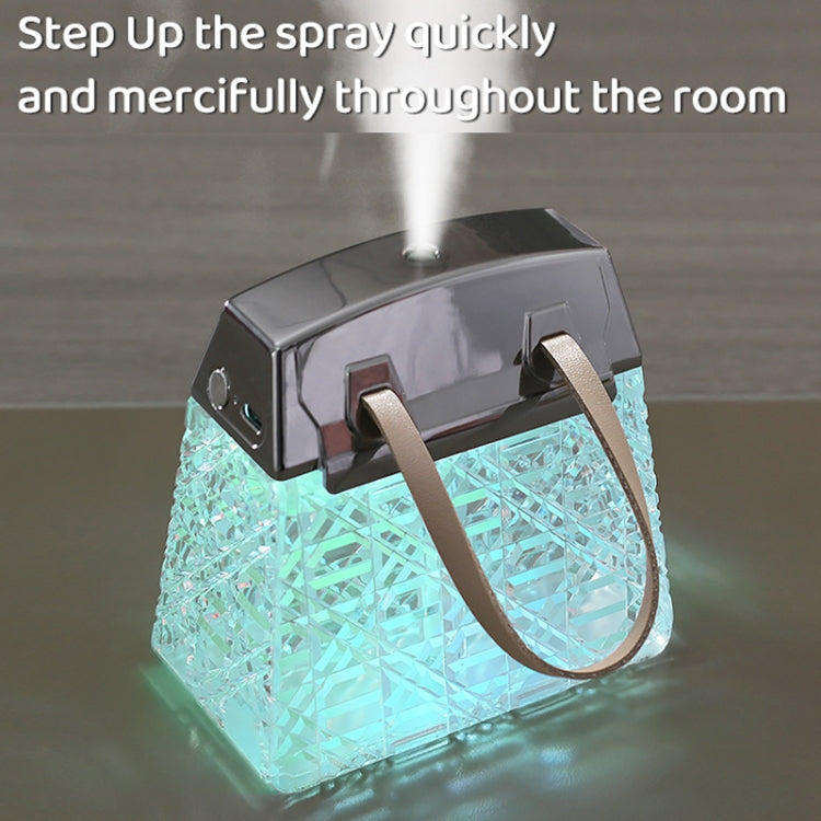 Desktop Small Crystal Bag Humidifier Aroma Ambient Lighting, Color: Blue Rechargeabl - free shipping - PMC TechLife - Order now!