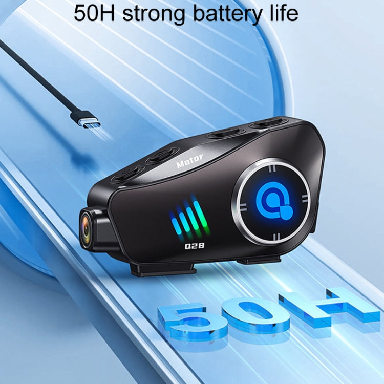 KUQIBAO Q28 Motorcycle Riding Helmet Bluetooth-compatible Headset Recorder(Hard Microphone) - free shipping - PMC TechLife - Order now!