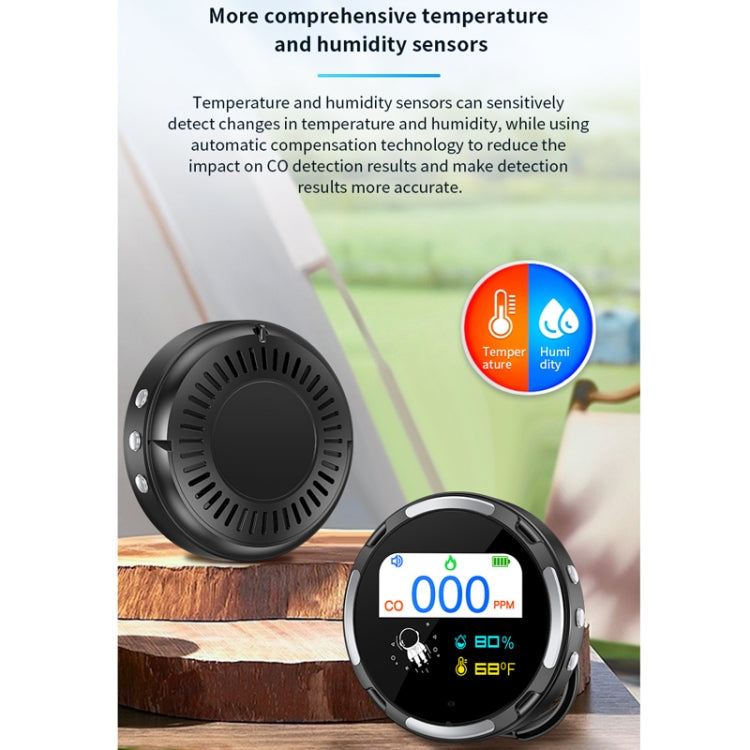 Portable Waterproof Carbon Monoxide Alarm Detector(White) - Air & Water Quality Tester by PMC TechLife | Online Shopping South Africa | PMC TechLife | Buy Now Pay Later Mobicred