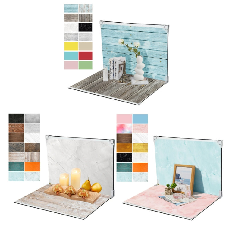 30x40cm 2+7 Thick Background Boards Photography Props Background Set, Style: Two - Wood Floor by PMC TechLife | Online Shopping South Africa | PMC TechLife | Buy Now Pay Later Mobicred