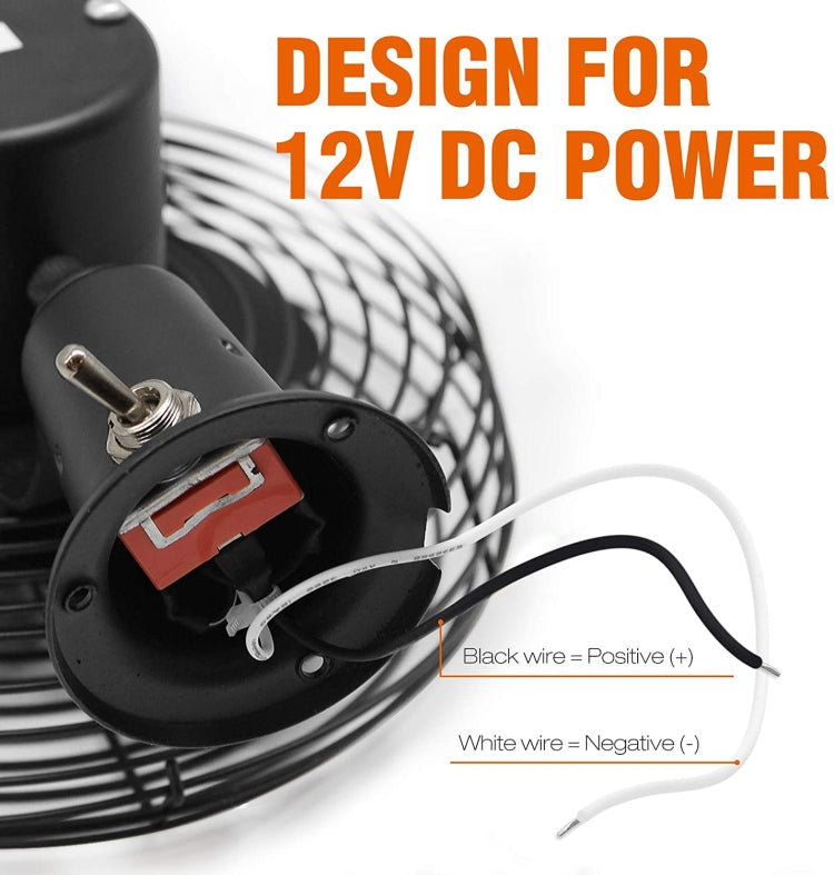 Engineering Car Excavator Strong Cooling High Power Fan, Size: 8 Inch 24V - free shipping - PMC Jewellery - Order now!