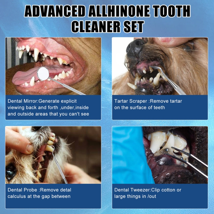 Pet Ultrasonic Teeth Cleaner Dog Electric Teeth Cleaning Tool Home Dentistry Tartar Remover(Black) - Oral Cleaning Tools by PMC TechLife | Online Shopping South Africa | PMC TechLife | Buy Now Pay Later Mobicred