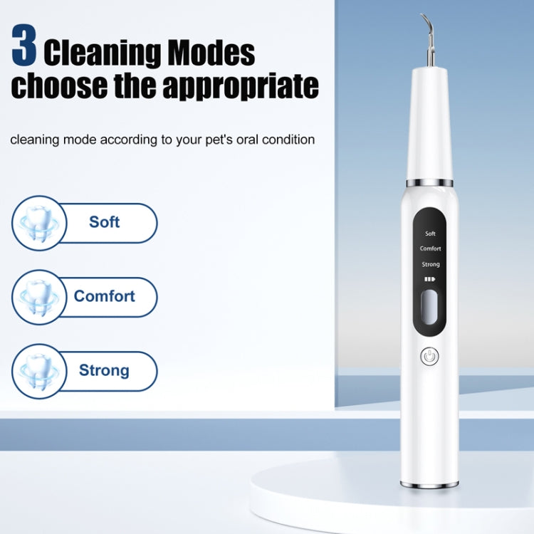 Pet Ultrasonic Teeth Cleaner Dog Electric Teeth Cleaning Tool Home Dentistry Tartar Remover(Black) - Oral Cleaning Tools by PMC TechLife | Online Shopping South Africa | PMC TechLife | Buy Now Pay Later Mobicred