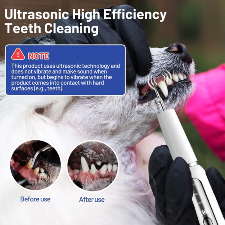Pet Ultrasonic Teeth Cleaner Dog Electric Teeth Cleaning Tool Home Dentistry Tartar Remover(White) - Oral Cleaning Tools by PMC TechLife | Online Shopping South Africa | PMC TechLife | Buy Now Pay Later Mobicred
