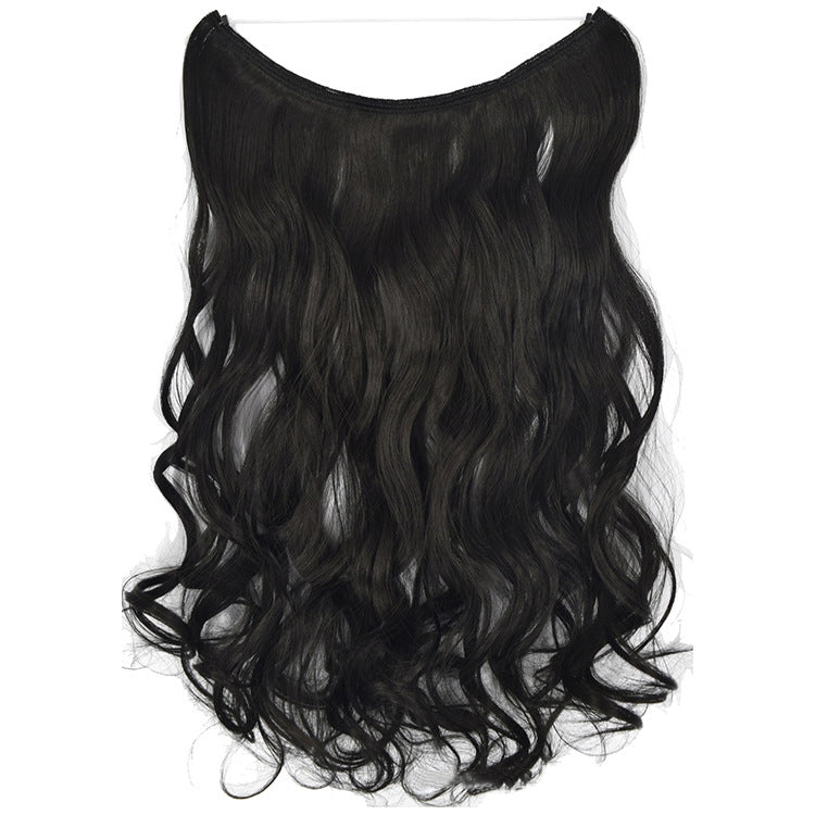 Fishing Line Hair Curtain Long Curly Wig Seamless Hair Extension(2) - free shipping - PMC TechLife - Order now!