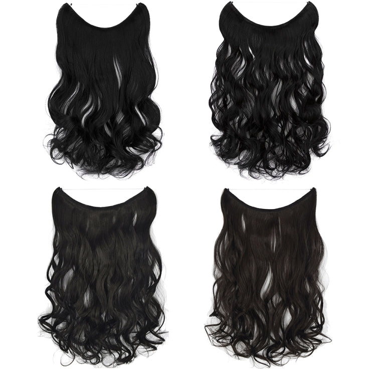 Fishing Line Hair Curtain Long Curly Wig Seamless Hair Extension(1) - free shipping - PMC TechLife - Order now!