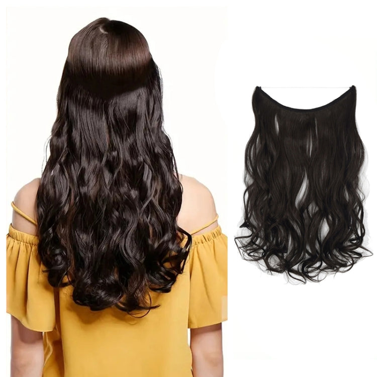 Fishing Line Hair Curtain Long Curly Wig Seamless Hair Extension(2) - free shipping - PMC TechLife - Order now!