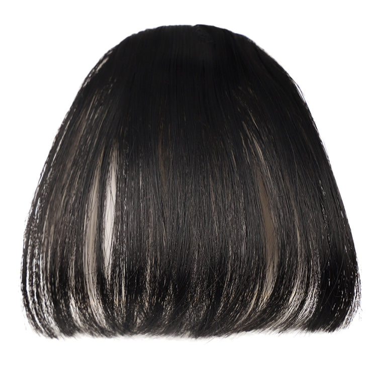 Chemical Fiber Wigs Thin Air Bangs Clip-on Wigs, Color: Natural Black No Sideburns - free shipping - PMC TechLife - Order now!