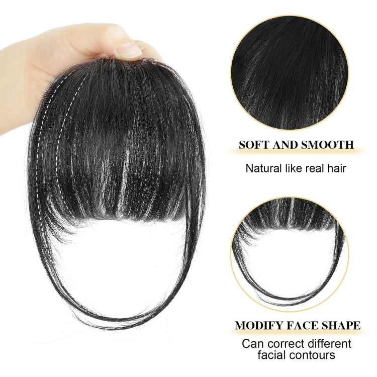 Chemical Fiber Wigs Thin Air Bangs Clip-on Wigs, Color: Light Brown with Sideburns - free shipping - PMC TechLife - Order now!