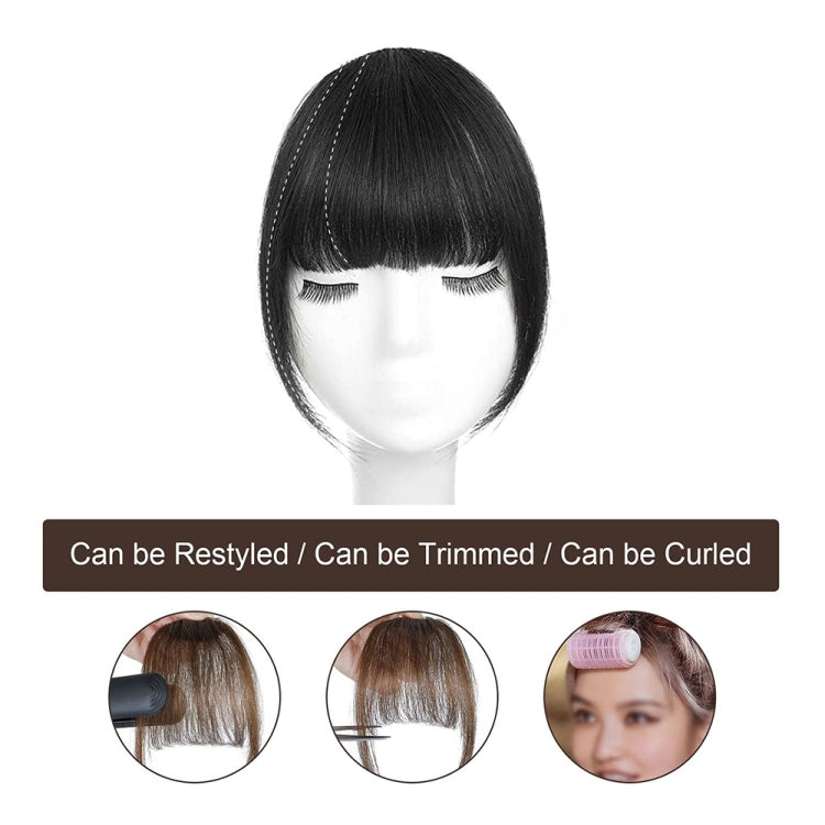 Chemical Fiber Wigs Thin Air Bangs Clip-on Wigs, Color: Natural Black No Sideburns - free shipping - PMC TechLife - Order now!