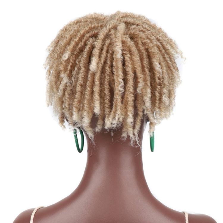 Personalized Hollow Curl Hip Hop Short Hair Dirty Braid Wig Blocks, Model: 1BT350 - free shipping - PMC TechLife - Order now!