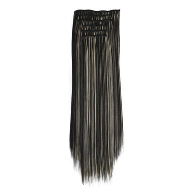7pcs / Set Clips Long Straight Hair Extension Pieces 16 Clips Chemical Fiber Wigs, Model: 1BH613# - free shipping - PMC TechLife - Order now!