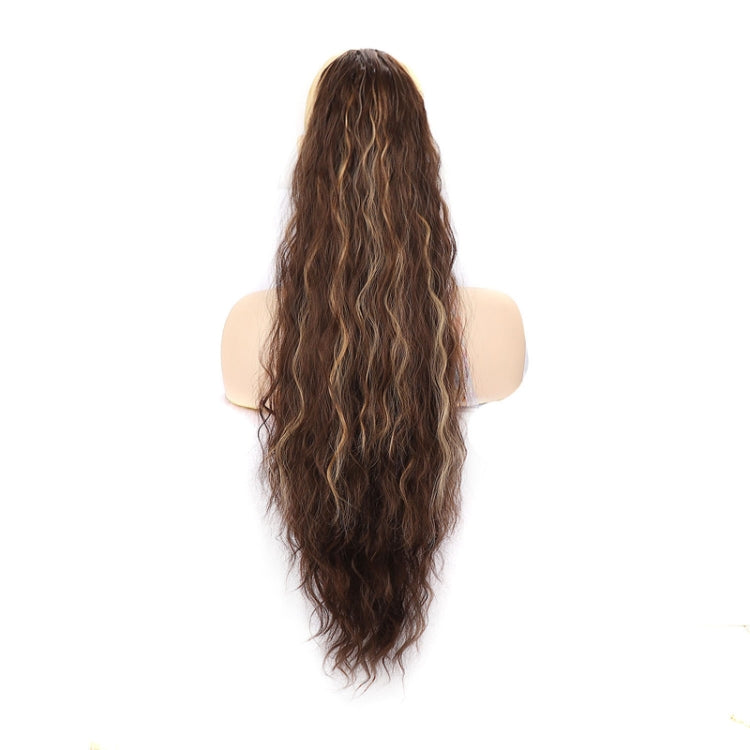 Ladies Extended Woolly Curly Rope Pulling Mesh Ponytail Wig, Color: 24H60# - free shipping - PMC TechLife - Order now!