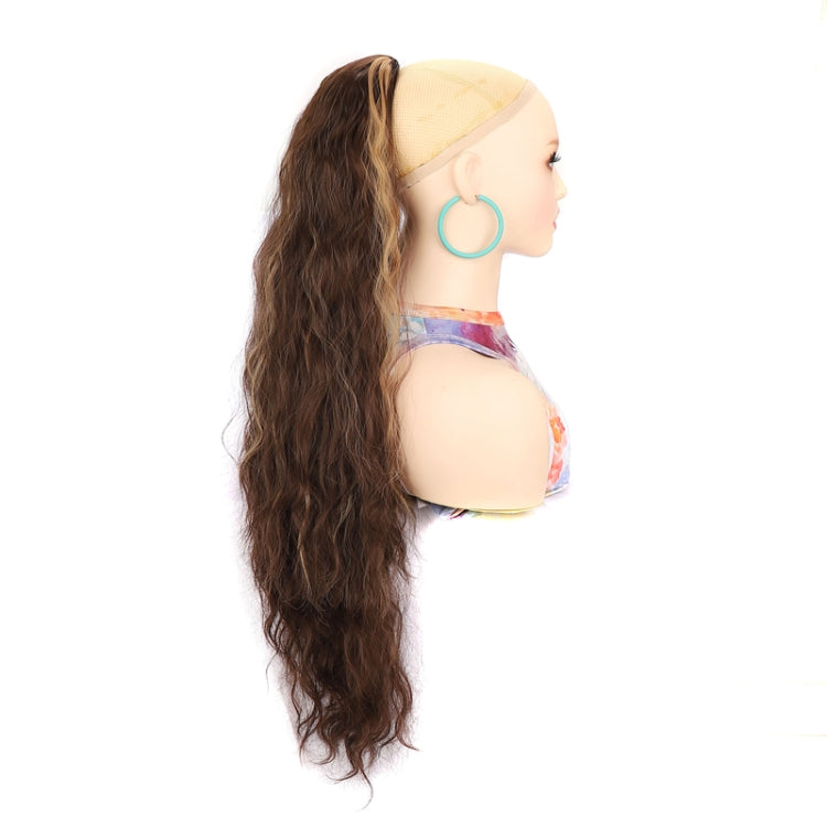 Ladies Extended Woolly Curly Rope Pulling Mesh Ponytail Wig, Color: 24H60# - free shipping - PMC TechLife - Order now!